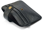 Men’s Genuine Leather Slim Wallet With Coin Pocket