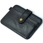 Men’s Genuine Leather Slim Wallet With Coin Pocket