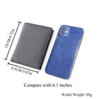 Men’s Genuine Leather Wallet With Zipper & RFID Security