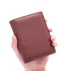 Men’s Genuine Leather Wallet With Zipper & RFID Security