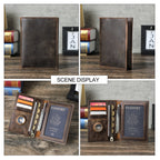 Leather Passport Wallet With AirTag Slot & RFID Shielding